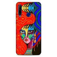 Lopard Huawei Honor 20 Lite Uyumlu Kılıf Sürreal Yüzler ♀ (10) Full Koruma Kılıfı Desenli