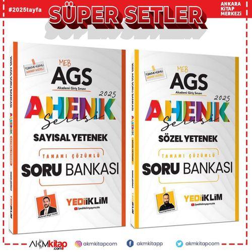 Yediiklim Yayınları 2025 MEB AGS Ahenk Serisi Sayısal ve Sözel Yetenek Soru Bankası Seti 2 Kitap