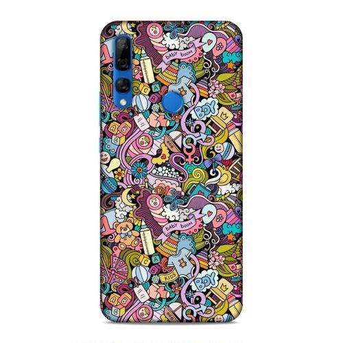 Huawei Y9 Prime 2019 Kılıf Erkek Bebek Giyim Doodle Arka Kapak Silikon Koruma Full Koruyucu