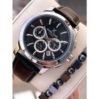 Daniel Klein Erkek Kol Saati 30 Metre Suya Dayanıklı Deri Kayış Kordon + Bileklik Hediyeli  VS.BLKT.0677