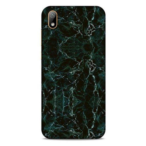 Mermer Desenli (27) Tema Tasarımlı Kılıf Zümrüt Yeşili Huawei Y5 2019 Kılıf