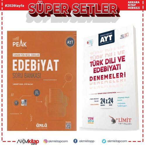 Ünlü Yayıncılık AYT Edebiyat Best Peak Soru ve Limit Türk Dili Edebiyatı Deneme Seti 2 Kitap
