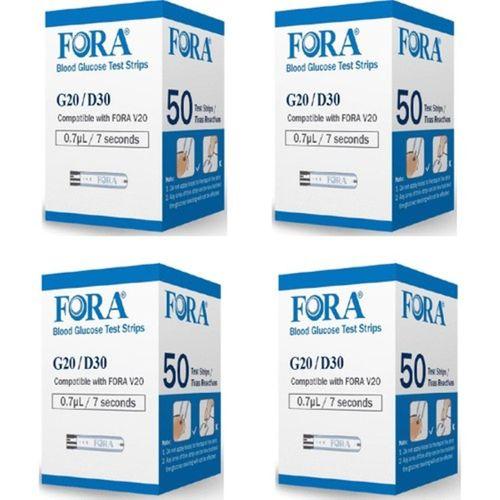Fora Kan Şekeri Ölçümstribi 4x Kutu (200 Ölçüm)