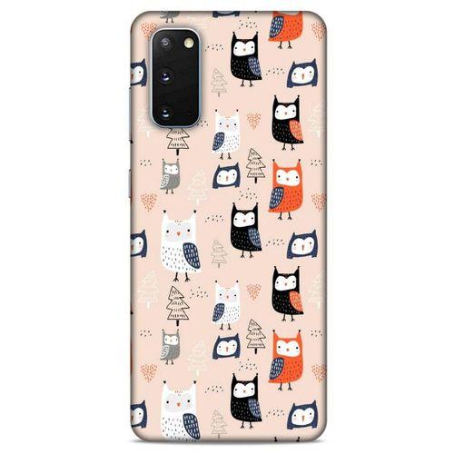 Baykuşlar (25) Desenli Silikon Kapak Telefon Kabı Samsung Galaxy S20 Kılıf