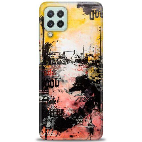 Samsung Galaxy M32 Kılıf HD Baskılı Kılıf - Karışık Baskı + Tam Ekran Koruyucu