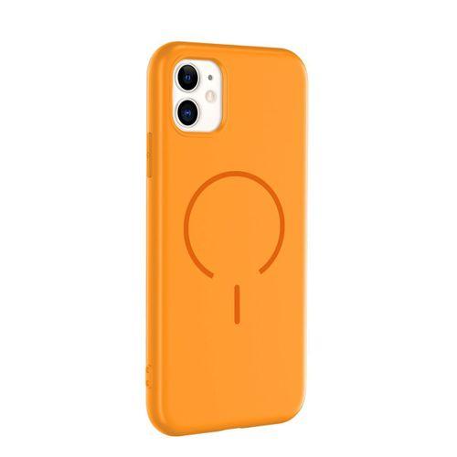 Apple iPhone 11 Kılıf M-safe Şarj Özellikli Zore Meta Kapak