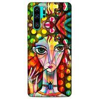 Lopard Huawei P30 Pro Uyumlu Kılıf Sürreal Yüzler ♀ (3) Kapak Baskılı