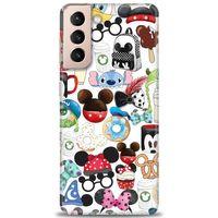 Samsung Galaxy S21 Plus Kılıf HD Baskılı Kılıf - Donut ve Dondurmalar + Tam Ekran Koruyucu