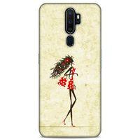 Lopard Oppo A5 2020 Uyumlu Kılıf Sürreal Yüzler ♀ (38) Neo Hybrid Kılıf Desenli