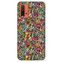 Lopard Xiaomi Redmi Note 9 4g Uyumlu Kılıf Graffitix (46) Core Armor Kılıf