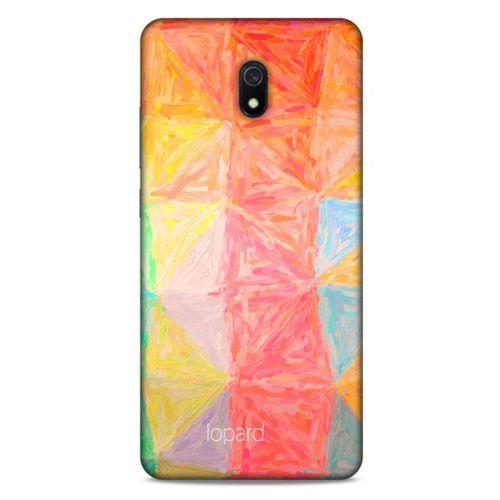 Xiaomi Redmi 8A Kılıf Pastel Renkler (26) Tpu Silikon Kılıf Sarı Kırmızı