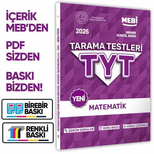 2026 YKS-TYT MEBİ-OGM 8li Tüm Dersler Özgün Tarama Test Kitabı A4 Boyut Renkli Görsel BASKI ÜCRETİ