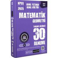 2025 KPSS Genel Yetenek Genel Kültür Matematik Geometri 30 Deneme Pegem Akademi