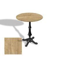 Dockers Çipa 1012 Döküm Ayak Yuvarlak Masa Çap 80cm - (Werzalit, Wermodin ve Allzalit Tabla) - Avalone Pine