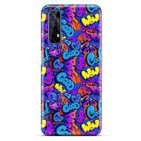 Graffitix (20) Desenli Silikon Kapak Oppo Realme 7 Kılıf