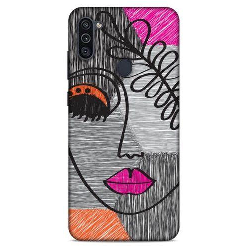 Lopard Samsung Galaxy M11 Uyumlu Kılıf Manipülasyon ☻ (2) Kabı Desenli