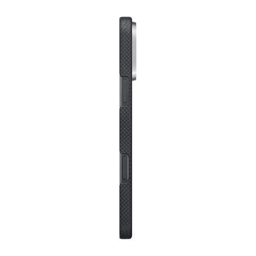 Apple iPhone 16 Pro Kılıf M-safe Şarj Özellikli Lumintex Teknolojili Fosforlu Aramid Fiber Pitaka Tactile Woven Aries Serisi Alien Kapak