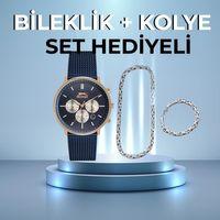 Slazenger Sl.09.1832.2.02 43 mm Lacivert Hasır Kordonlu Erkek Kol Saati AYNI GÜN KARGO
