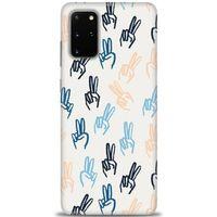 Samsung Galaxy S20 Plus Kılıf HD Baskılı Kılıf - Tavşan Kulağı + Tam Ekran Koruyucu