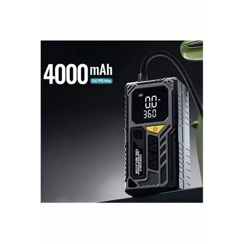 4000mah Hava Kompresörü Powerbank Özellikli Kompresör Araba Bisiklet Top Lastik Şişirme Pompası