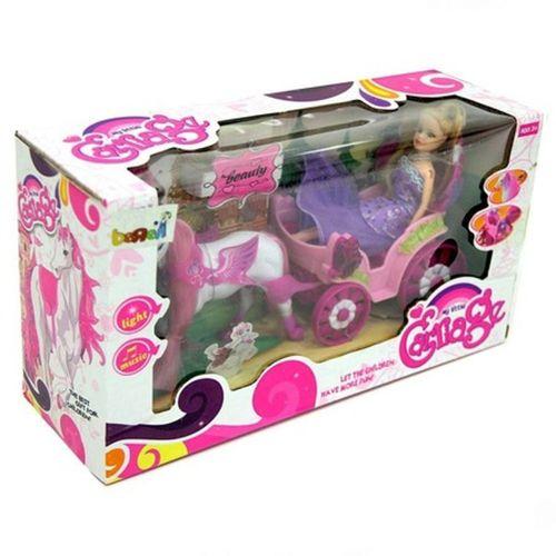 Modern Bebekli At Arabası Oyuncak At Arabası Ve Bebek