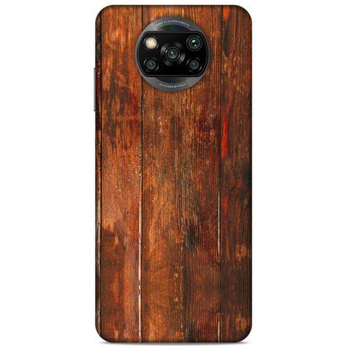 Lopard Xiaomi Redmi Poco X3 Uyumlu Kılıf Wood'X (4) Koruma Kılıfı Desenli