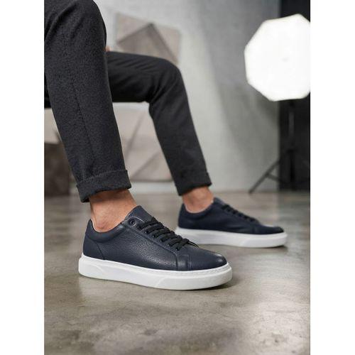 BLF-010 Erkek Sneaker Günlük Casual Spor Ayakkabı Lacivert Beyaz Taban