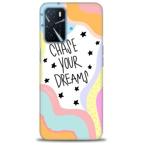 Oppo A16 Kılıf HD Baskılı Kılıf - Chase Your Dreams + Tam Ekran Koruyucu