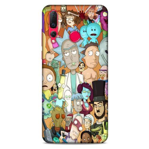 Huawei P Smart Z Uyumlu Kılıf Rick And Morty (35) Fit Design Kılıf Cop Rick