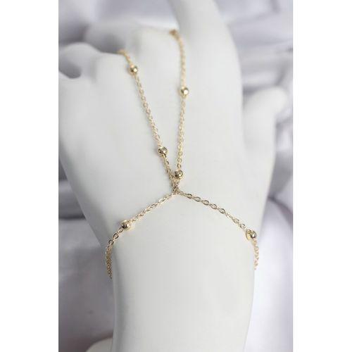 316L Çelik Gold Renk Top Zincirli Kadın Şahmeran