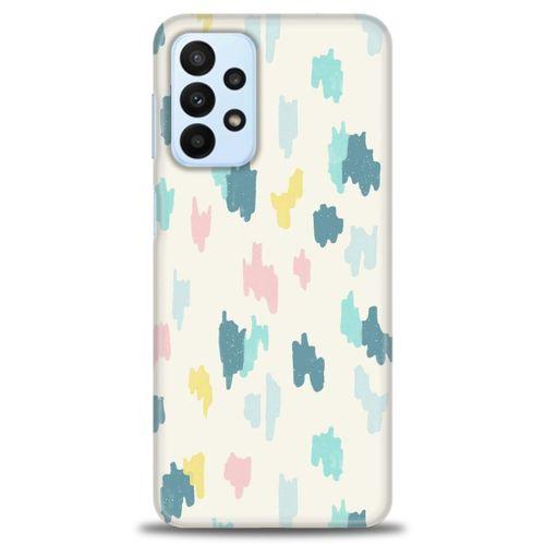 Samsung Galaxy A23 4G Kılıf HD Baskılı Kılıf - Blue + Tam Ekran Koruyucu