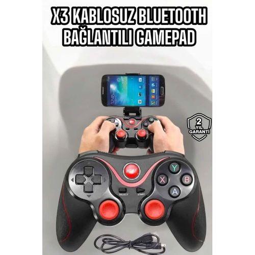 Game Stick Android Uyumlu Gamepad X3 Standlı Oyun Kolu Bluetooth Bağlantılı