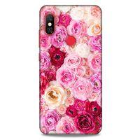 Lopard Xiaomi Redmi Note 6 Pro Uyumlu Kılıf Bahar (47) Crystal Flex Kılıf Güller