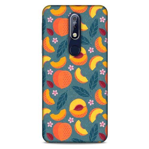 Frutix Şeftali 01 Nokia 7.1 Kılıf Desenli Silikon