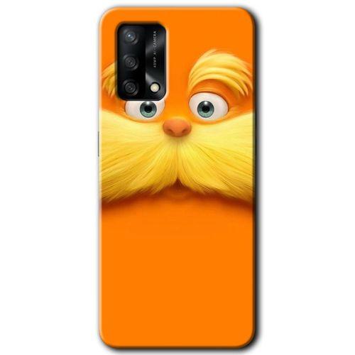 MRCİLETİSİM Oppo A54 Kılıf Baskılı Kapak - Garfield + 5D Tam Kaplayan Cam
