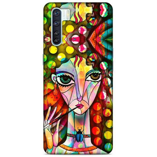 Lopard Oppo A91 Uyumlu Kılıf Sürreal Yüzler ♀ (3) Kapak Baskılı