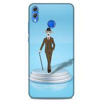 Huawei Honor 8x Kılıf FunnyMaX (45) Liquid Air Kılıf Açık Mavi Köpek