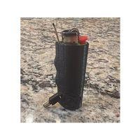 Mini Bic Çakmak Tutucu - Kenevir İpi ve Metal Paketleyici 3D Baskı (Bu ürün Sadece Plastik parçadır - Almadan Önce Soru Sorabilirsiniz)