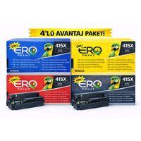 HP 415X Muadil Toner - Yüksek Kapasiteli 4 Renk Çipli Muadil Toner