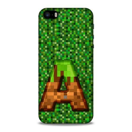 Lopard Apple Iphone 5S Uyumlu Kılıf PiXel (44) Tough Armor Kılıf A Harfi