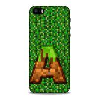 Lopard Apple Iphone 5S Uyumlu Kılıf PiXel (44) Tough Armor Kılıf A Harfi