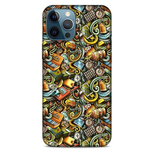 Graffitix (50) Desenli Silikon Kapak Apple iPhone 12 Pro Max Kılıf