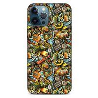 Graffitix (50) Desenli Silikon Kapak Apple iPhone 12 Pro Max Kılıf