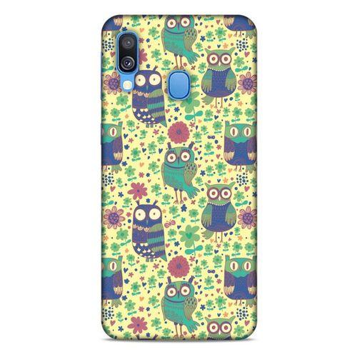 Baykuşlar (15) Desenli Silikon Kapak Telefon Kabı Samsung Galaxy A40 Kılıf