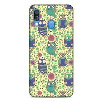 Baykuşlar (15) Desenli Silikon Kapak Telefon Kabı Samsung Galaxy A40 Kılıf