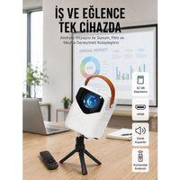 Projeksiyon Ev Sineması Bluetooth 4k Hd Kaliteli Görüntü Kumandalı