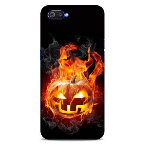 Lopard Oppo Realme C2 Uyumlu Kılıf FireX (21) Koruyucu Kapak Halloween