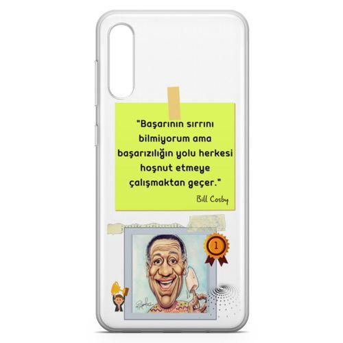 Samsung Galaxy A70 Kılıf Caps Bill Cosby Arka Kapak Koruma Desenli Full Koruyucu