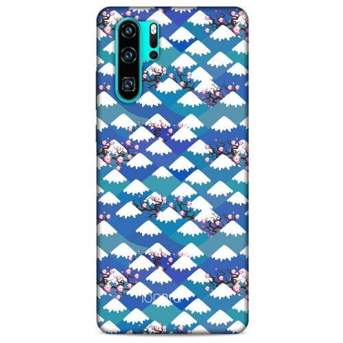 Huawei P30 Pro Kılıf Pastel Renkler (16) Kalın Kılıf Yeşil Mavi