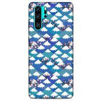 Huawei P30 Pro Kılıf Pastel Renkler (16) Kalın Kılıf Yeşil Mavi
